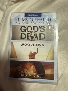 PUREFLIX Films of Faith 3-Movie Collection - Blue & White NWOT